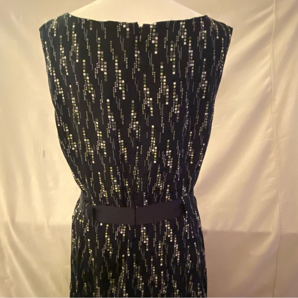 Studio 1 Women’s Black Sleeveless Dress w/ Belt Full Back Zipper Scoop Neck 18W - Picture 5 of 7